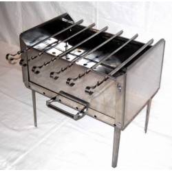 Stainless steel barbecue grill