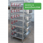 Six-Tier Quail Rearing Cage