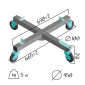 Stand on wheels A60–A1001