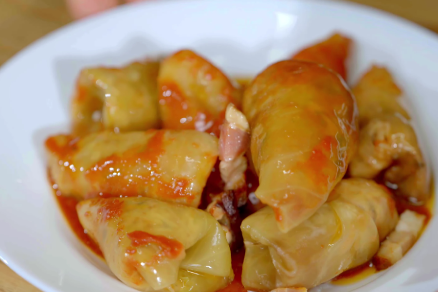 Ready homemade cabbage rolls
