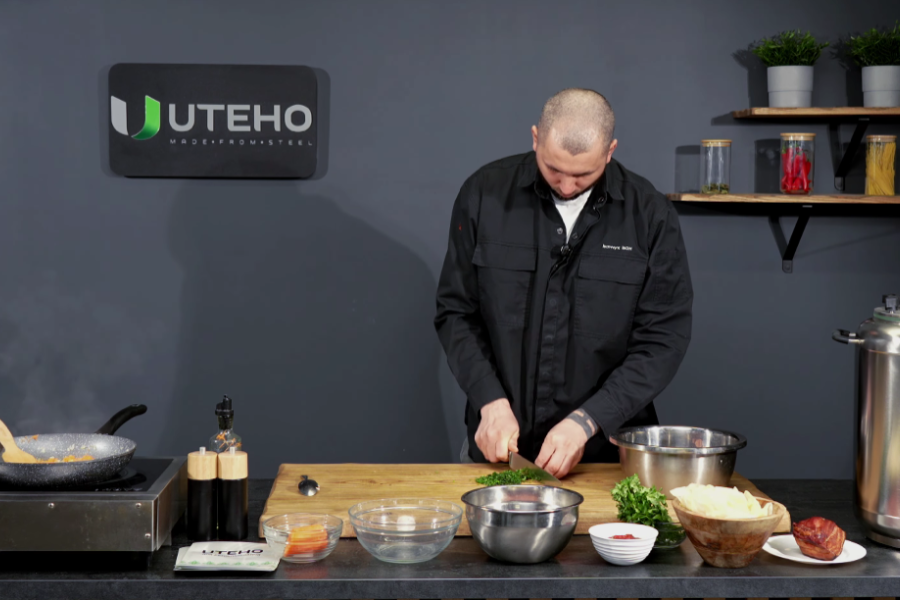 Add greens to the filling