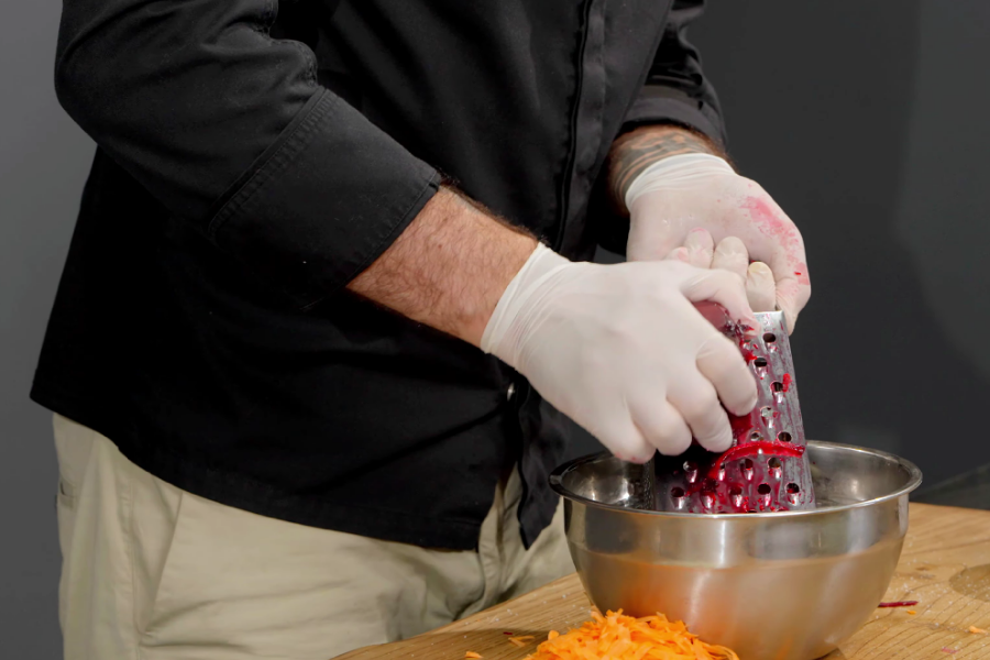 Marinating beetroot for borscht