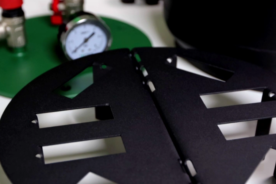 Black metal jar stand — UTEHO electric autoclave