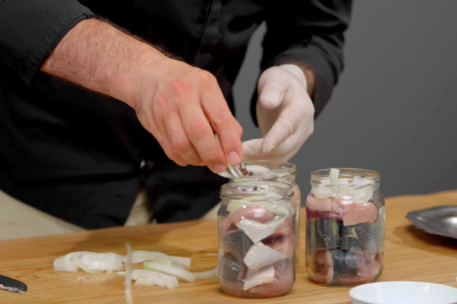 Adding salt and pepper