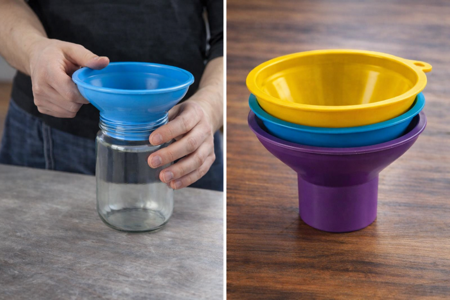 Воронка UTEHO з харчового пластику для автоклавування